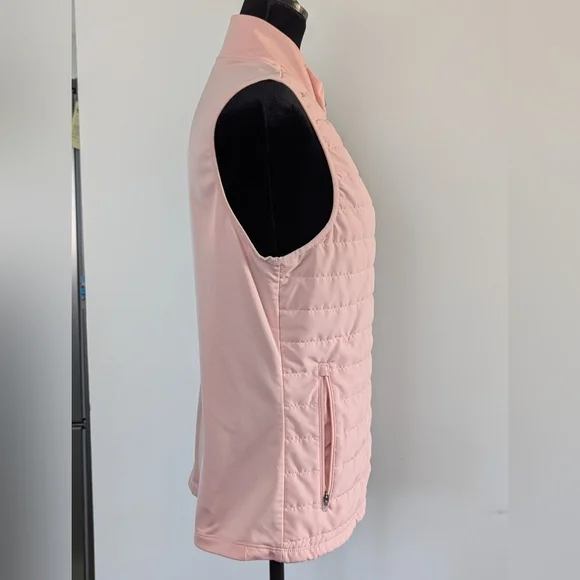 Nike Therma-FIT Essential Running Vest Arctic Light Pink Orange Women Size Large - Picture 3 of 9